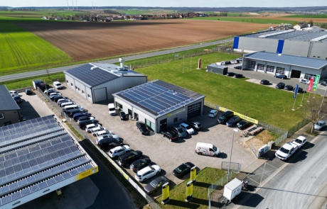 Luftaufnahme Rückseite CRC Autoservice Center